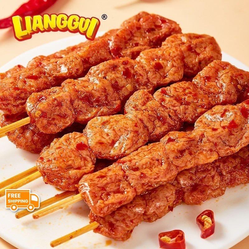 

[Mendukung COD] [Makanan viral]LIANGGUI LATIAO SATAY Pedas SPICY FLAVOR BBQ FLAVOR CEMILAN VIRAL Snack Keripik YANG LAGI VIRAL