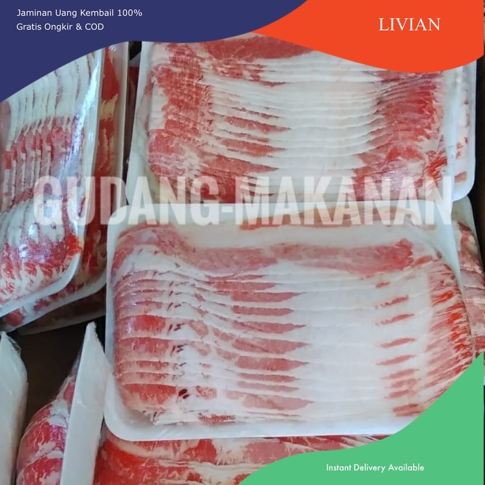 

lv USA Short Plate Slice Beef 500 gr | Daging Sapi Slice Shabu-Shabu
