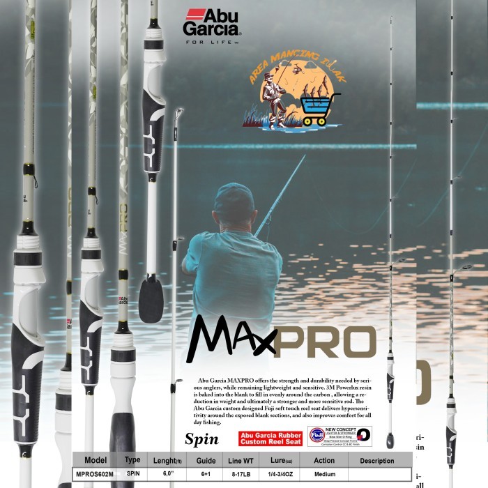 Joran Abu Garcia MAX PRO 602 Spinning - Ful 602 10-20LB