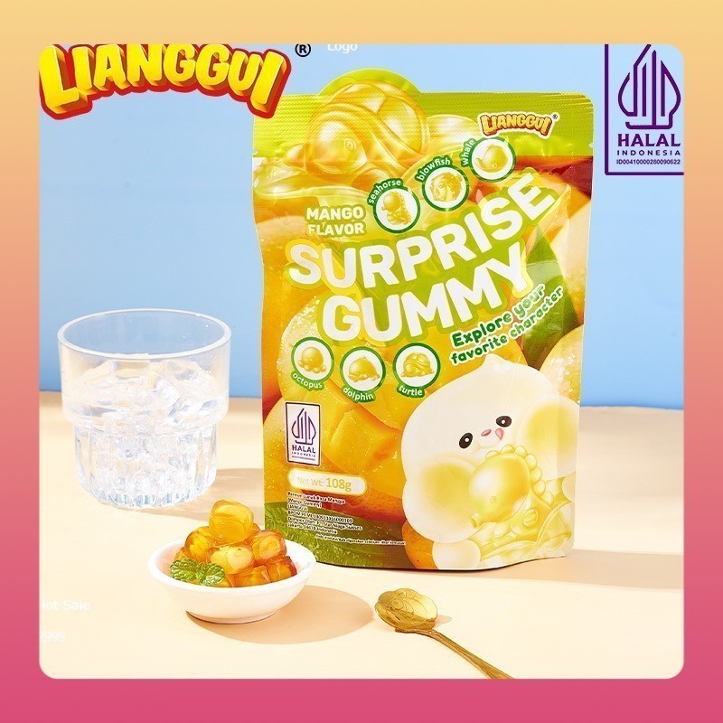 

[Makanan viral halal unik]LIANGGUI HALAL Mango Flavoured Candy Grape and Strawberry Fudge Mangga Anggur Jelly | Jelly Varian Rasa Permen yang enakSuprise Candy 3 Varian Rasa | Permen Buah Rasa ( Mangga , Anggur dan Strawberry )