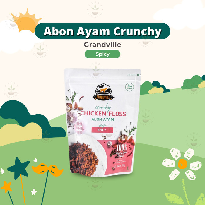 

Grandville Abon Sapi Ayam Crunchy – Abon Anak Non MSG Halal MPASI - Ayam Spicy