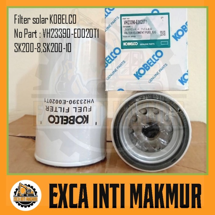 Filter Solar VH23390-E0020T1 Fuel Filter Solar Kobelco SK200-8 Sparepart Alat Berat Excavator