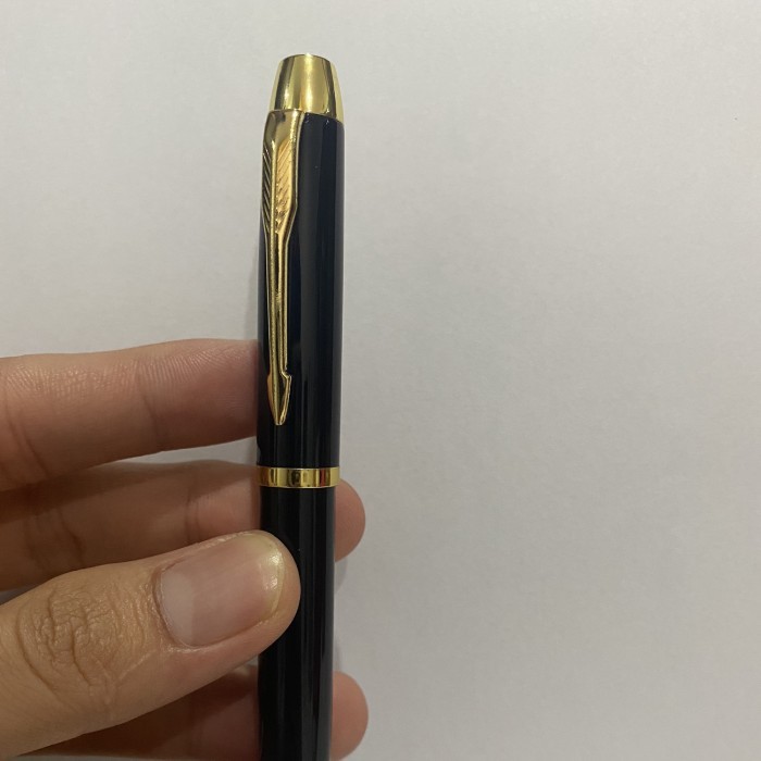 

[New] Pen parker TW | Pulpen Custom |pena ballpoint pulpen metalCUSTOM - Hitam Klip Mas, Nama + Box Htm