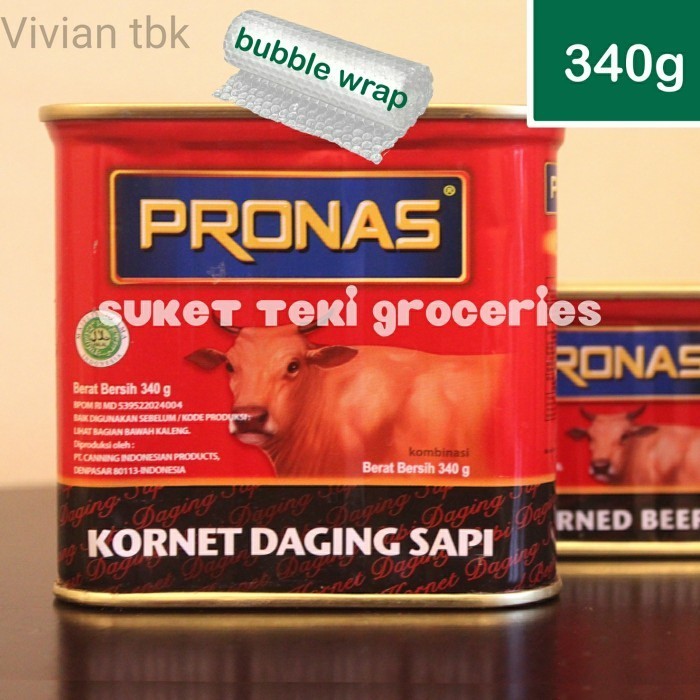 

vv Pronas Corned Beef Classic Reguler 340gr Kaleng READY