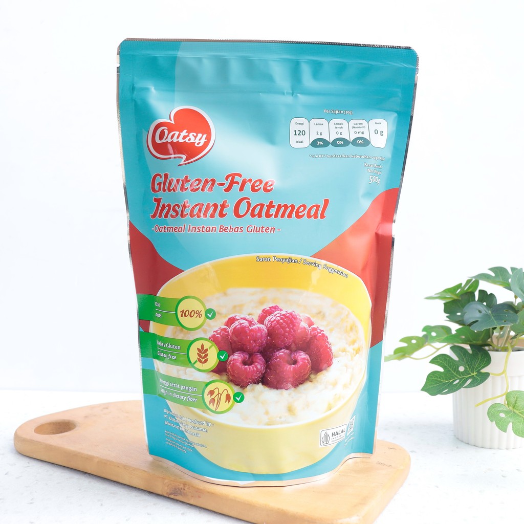 500G Gluten Free Instant Oatmeal oatmeal instan bebas gluten - OATSY
