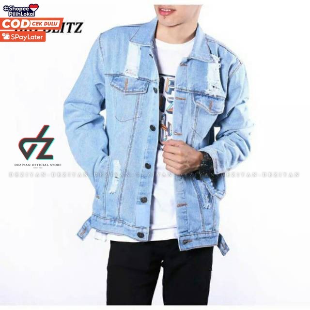 JAKET JEANS LEVIS DESTROY SOBEK PRIA ORIGINAL