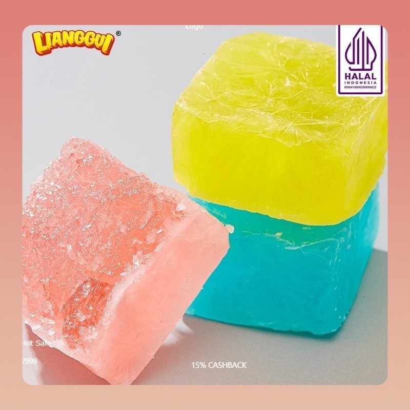 

[Permen import halal]LIANGGUI CRYSTAL CANDY Lianggui Rasa Leci PERMEN LUNAK ANEKA RASA STROBERI, MANGGA Permen Buah Candy Corno Permen Rasa Buah Mangga Jeruk & trawberry Permen Lunak