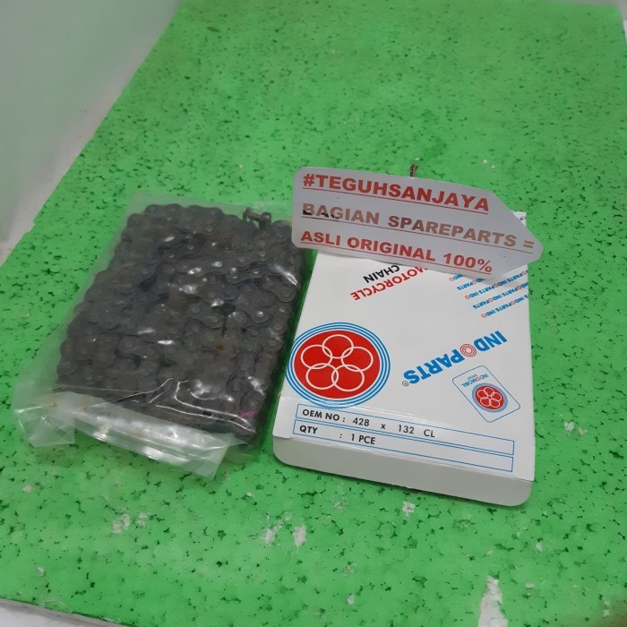 Rante Rantai Sepeda Motor 428-132 CL Asli Original Indoparts