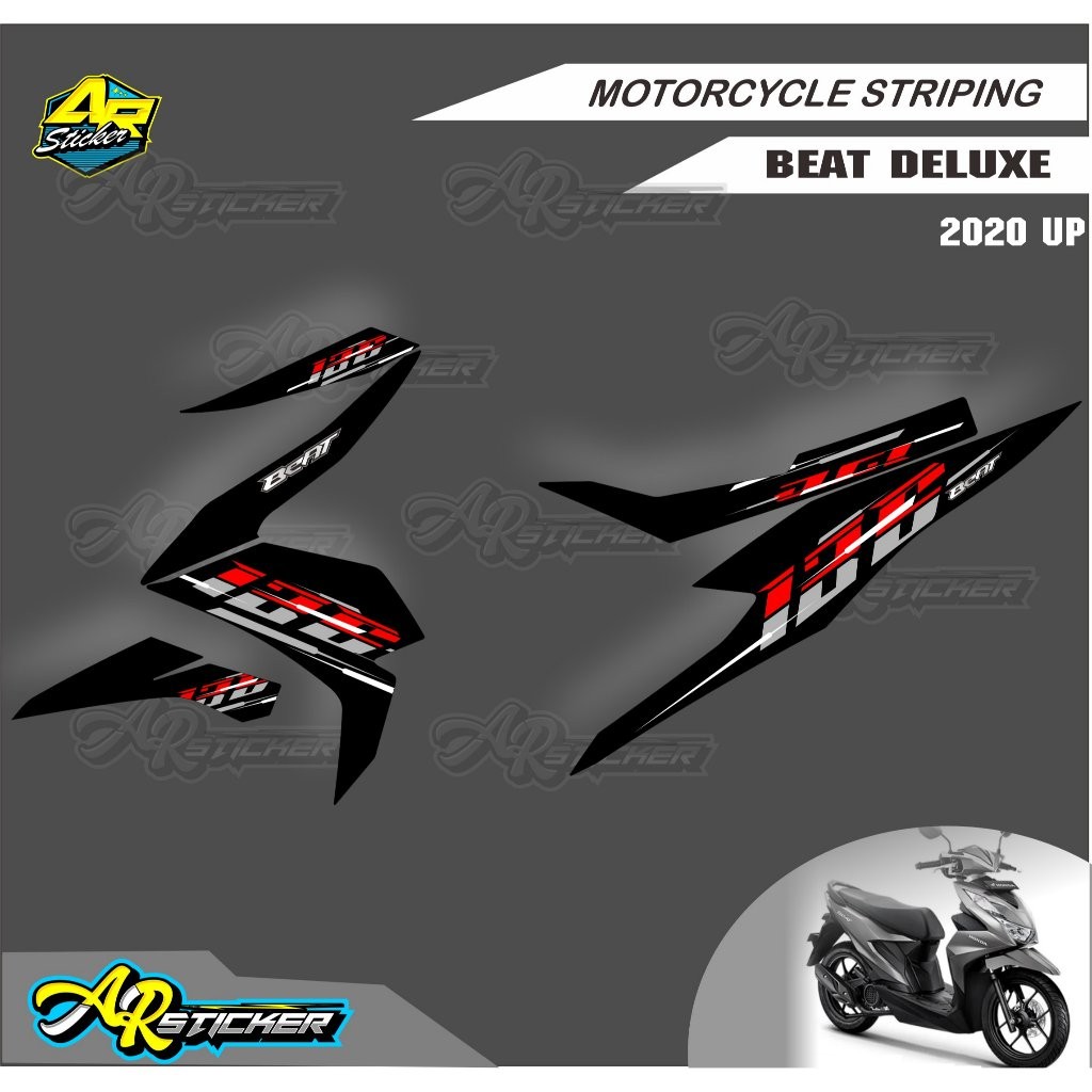 striping beat deluxe 135 / striping beat deluxe / striping beat street 2023 variasi / stiker beat de