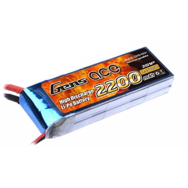 TV99 LIPO BATERRY baterai lipo GENS ACE 2200MAH 7.4V 25C 2S1P