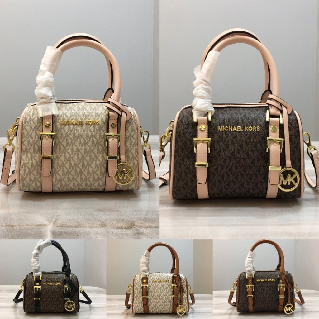 Original 2024 New MK Bedford Mini Boston Pillow Bag Shoulder Bag Handbag M1012