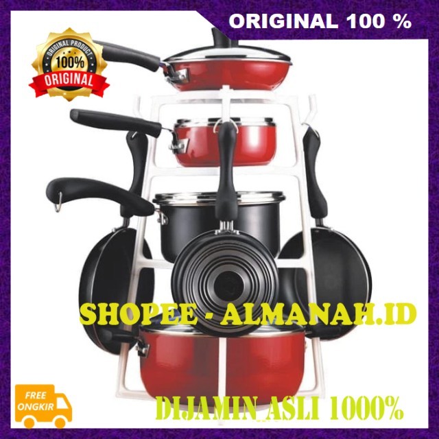 [BISA COD] Rak Pantree Cookware Rak Panci Susun Rak Panci Bawah Wastafel Rak Teflon dan Panci Rak Su