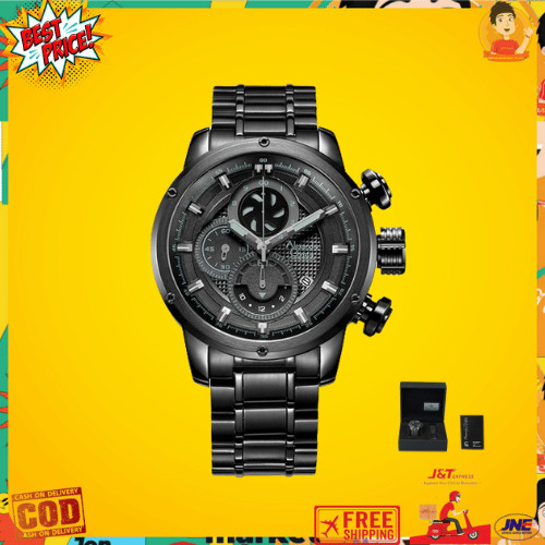 Jam Tangan Pria Alexandre Christie AC 6239 MC pria bonus tali karet