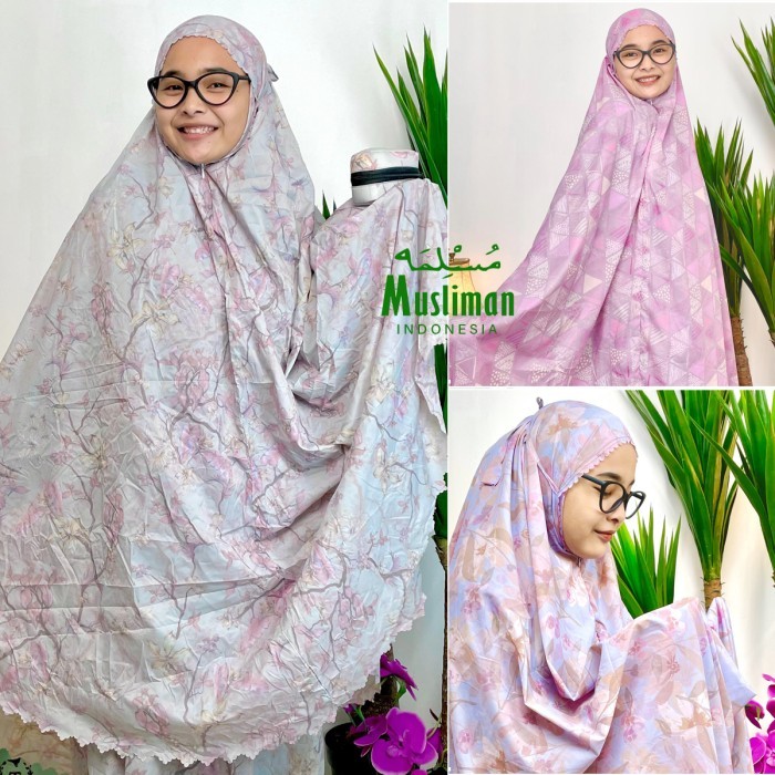 Mukena Travel Jumbo / Mukena Pouch / Mukena Murah / Mukena Tas Dompet Simple Musliman