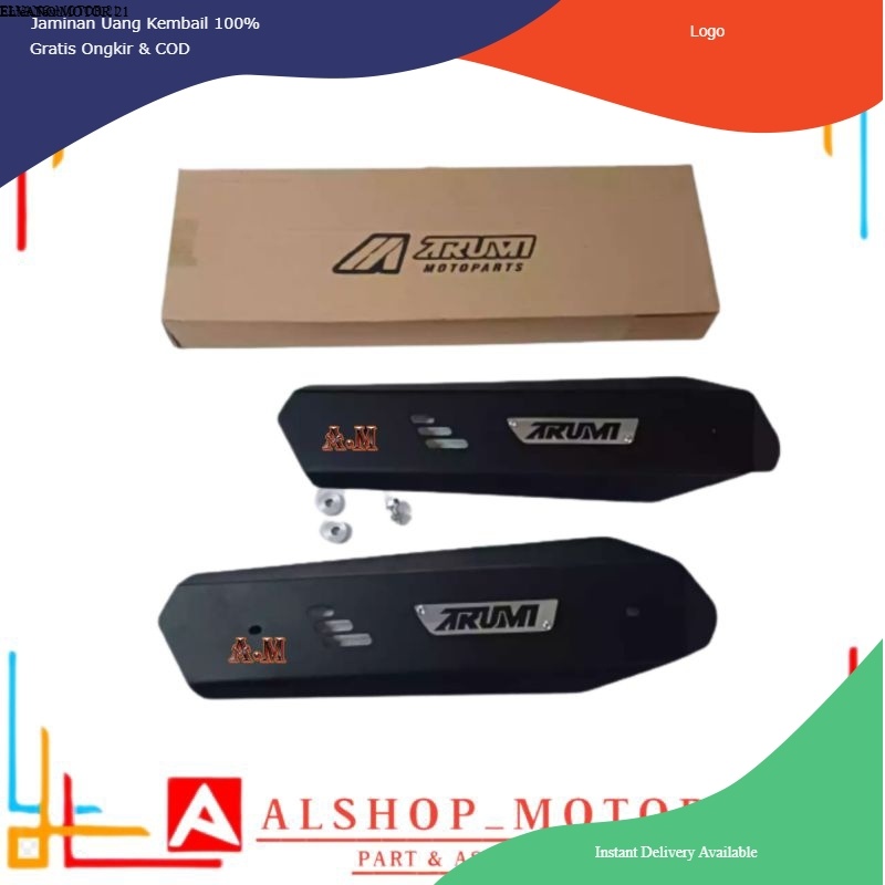 COVER KNALPOT AEROX TAMENG KNALPOT AEROX ARM