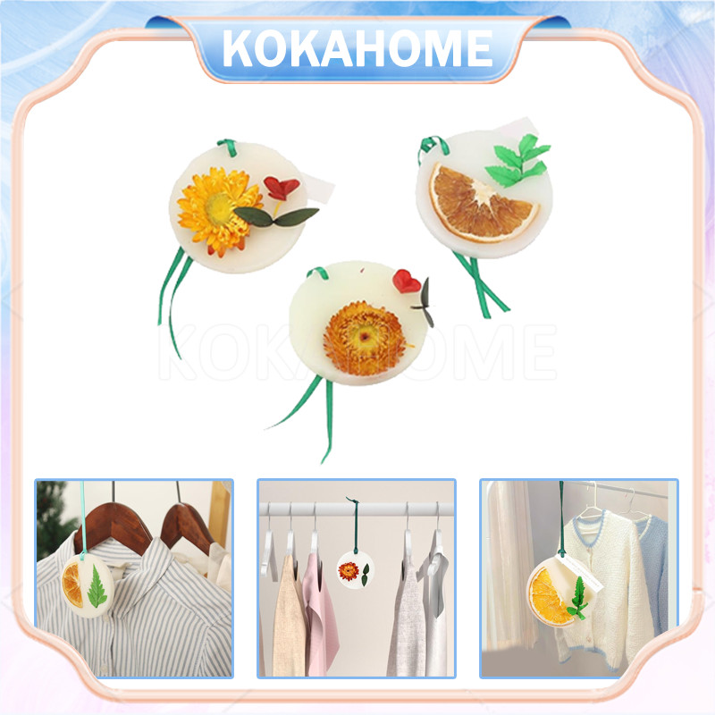 gantungan aromaterapi ruangan scented wax sachet/lilin bunga aromatherapy/tablet lilin aromaterapi