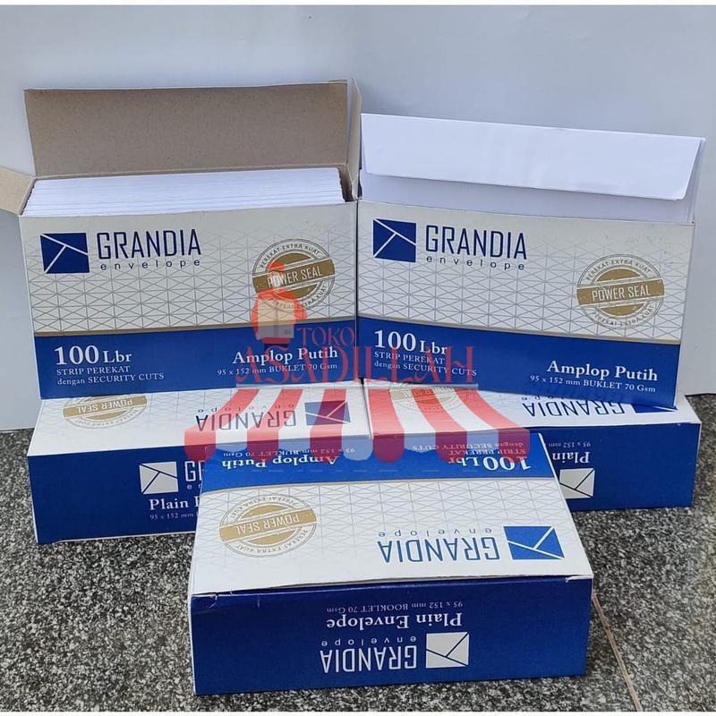 

3 Pack - Amplop GRANDIA isi 300 lembar - P104 Polos