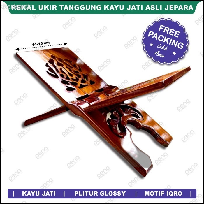 

Rekal Rehal Kayu Alas Baca Al Quran Ukir Tanggung murah laris