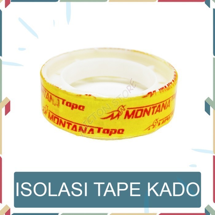 

BUNTON Montana Isolasi Kado 12mm Isolasi Bening Pita Perekat Selotip LionStar Plastik Berkualitas Murah Tahan Lama Anti Pecah Kontainer Toples PP5 Food Grade Dapur Rumah Wadah Tempat Penyimpanan Kotak Botol Keranjang Peralatan Makan Alat Masak Sealware