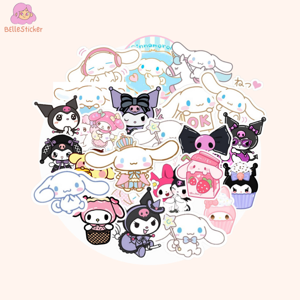 

Stiker Satuan Cinnamoroll Melody Kuromi Waterproof Sticker Ecer Lucu Aesthetic Hiasan Laptop Botol Tumbler Case Hp DIY Stiker Laptop