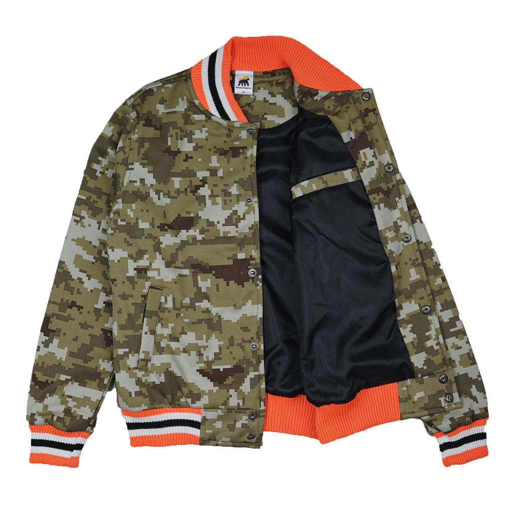 NEW House of Smith Jaket Varsity Pria - Pixel Camo Varsity - Jacket