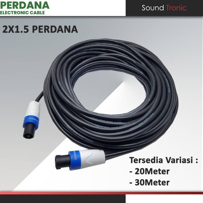 Kabel Audio Speaker 2x1.5 PERDANA jack Speakon Soundmax Cable isi 2 PERDANA