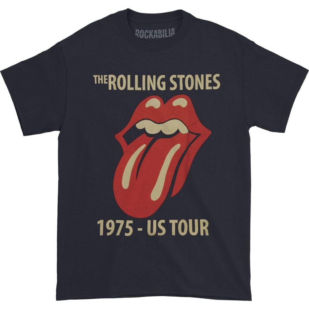 Kaos Baju Dewasa Rolling Stones Classic Tour 1975 T-Shirt