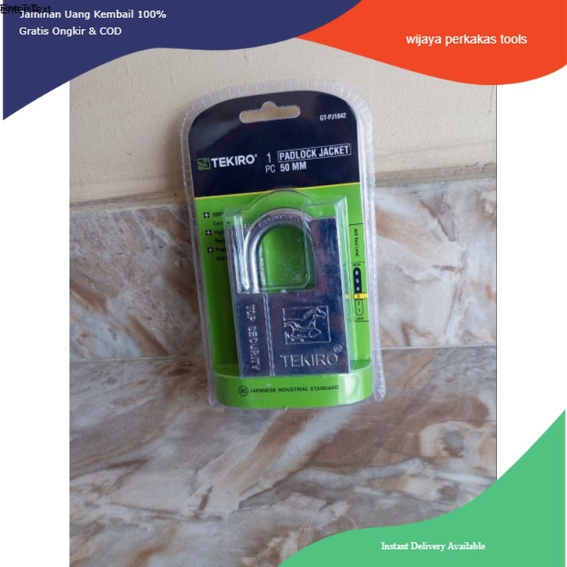 Tekiro gembok jaket 50 mm Gembok jacket putih Tekiro
