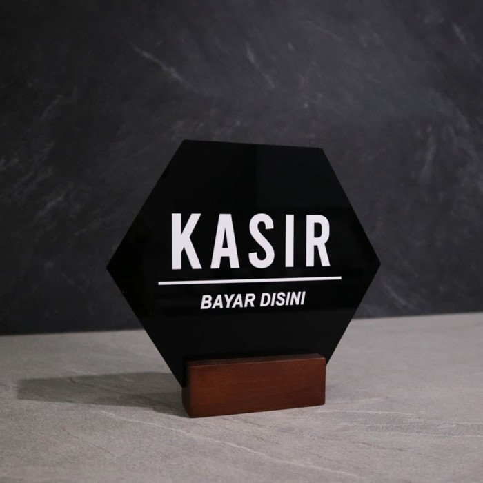 

Table Sign Akrilik | Sign Kasir | Papan Meja Cafe