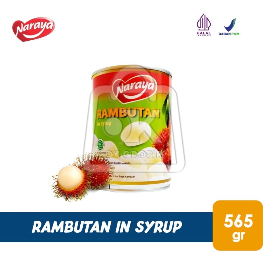 

Buah Rambutan in Heavy Syrup Nayara Rambutan Dalam Sirup (Kaleng 565gr)