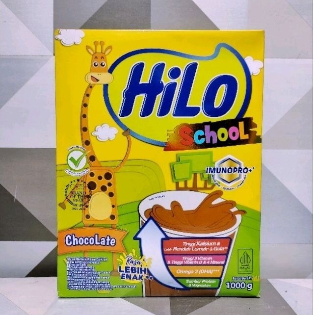 

HiLo School Kemasan 1000 gr / 1 Kg Susu Tinggi Kalsium - Vanila
