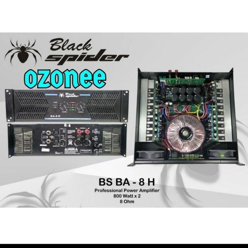 POWER AMPLI BLACK SPIDER BS BA 8H ORIGINAL