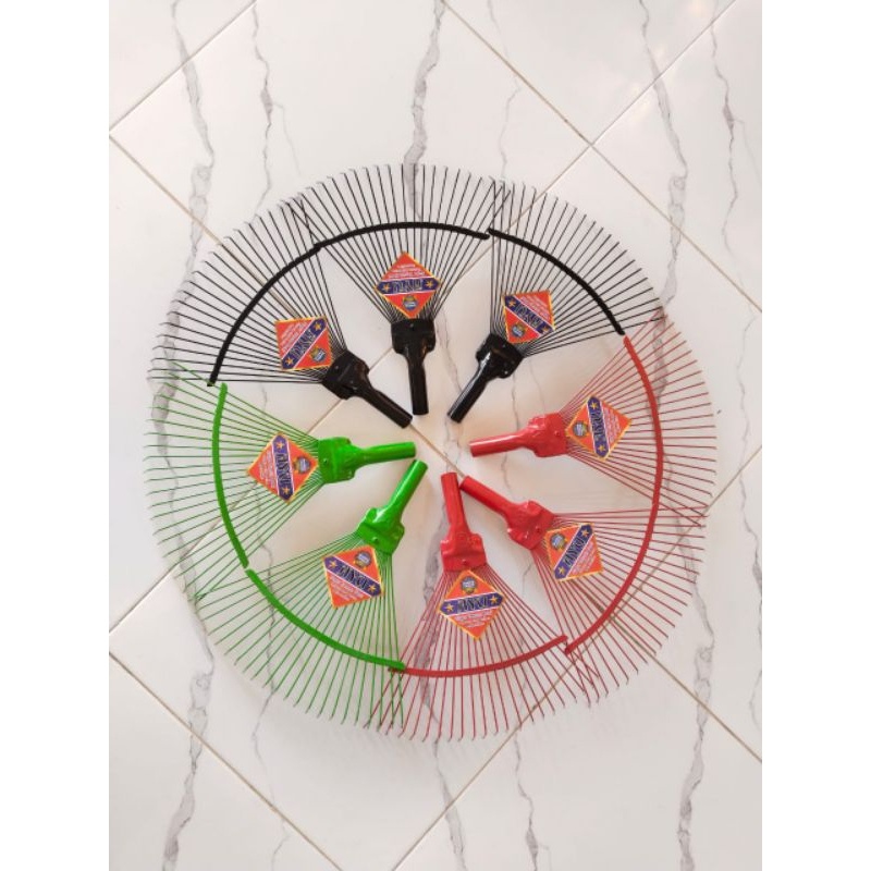 SAPU CAKAR BESI GAGANG KAYU/SAPU CAKAR BESI/SAPU TAMAN DAUN