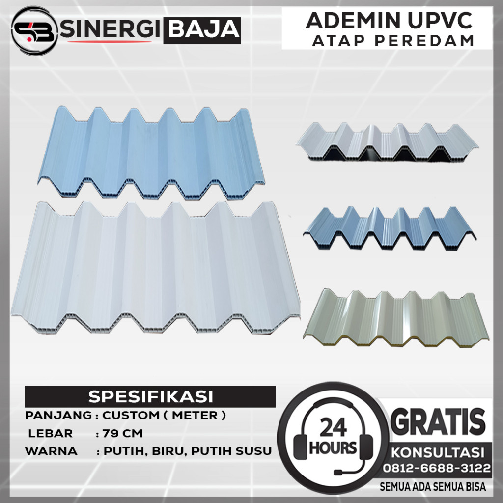 Atap upvc Ademin atap rumah upvc