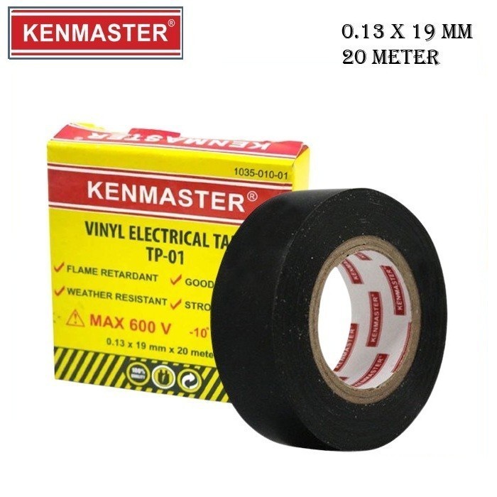 

Solatip / Isolasi Kabel Listrik - Electrical Tape Kenmaster TP-01