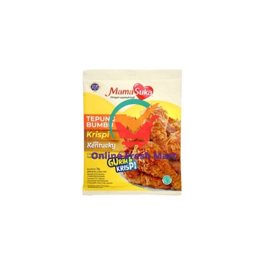

Mamasuka Tepung Bumbu Ayam Krispi Ala Kentucky 70g - Online Fresh Mart
