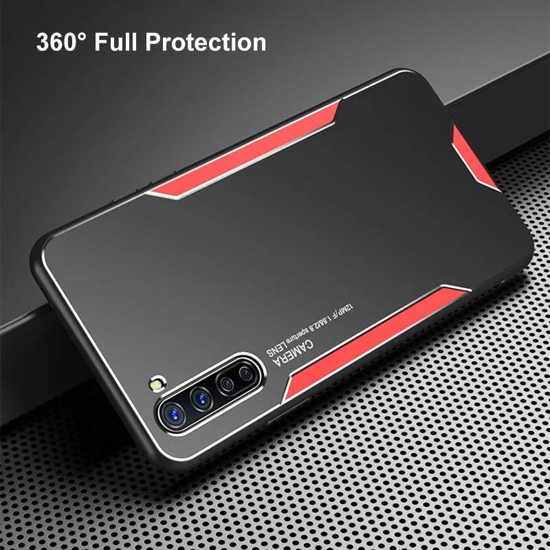 Metal Phone casing Realme X X2 Pro OPPO K1 K3 K5 K7 K7X Back cover Matte Cover TPU Hard Aluminum  Si