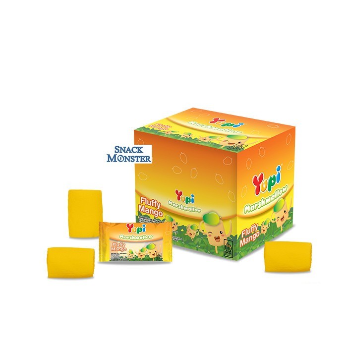 

Yupi Marshmallow Fluffy Mango Box - Netto 24 pcs x 6 gr