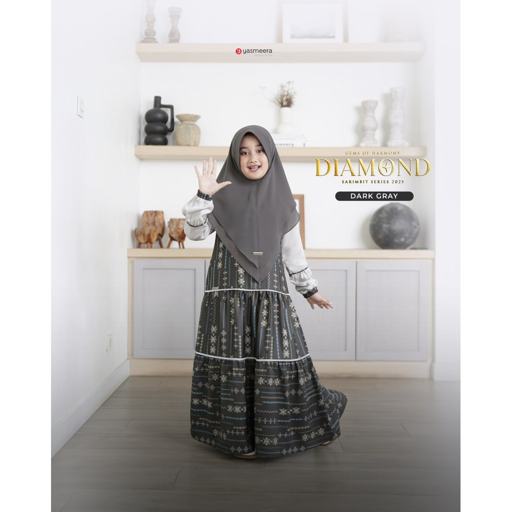 YASMEERA - Sarimbit DIAMOND Gamis Anak  - Gamis Anak Premium Brand - Gamis Anak Terbaru2024 Model Te