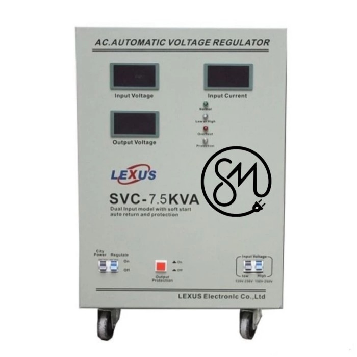 stabilizer Lexos DL 7500-SD 7.5KVA DL7500SD 7.5 KVA 7500 watt Stabil Dual Input