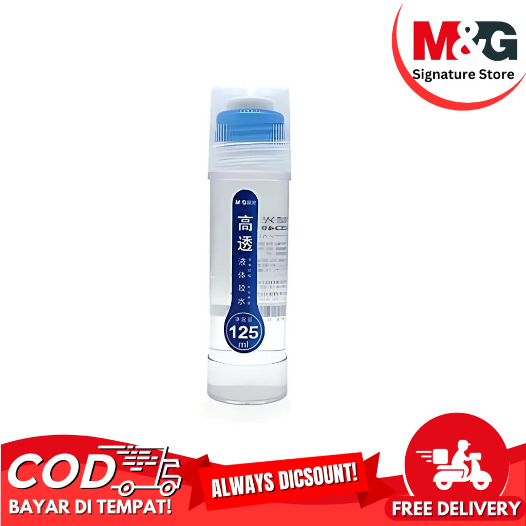 

Lem Cair M&G AWG97049 Liquid Glue Clear 125 ml Dengan Aplikator Bulat Datar Lem Kertas - SATUAN