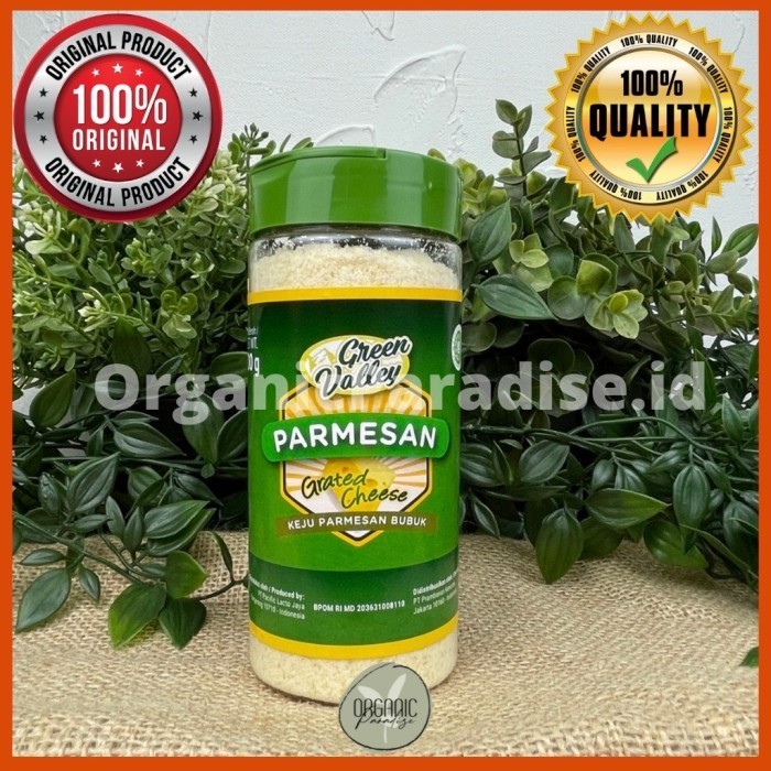 

Green Valley Grated Parmesan Cheese 200 gram / Keju Parmesan Bubuk