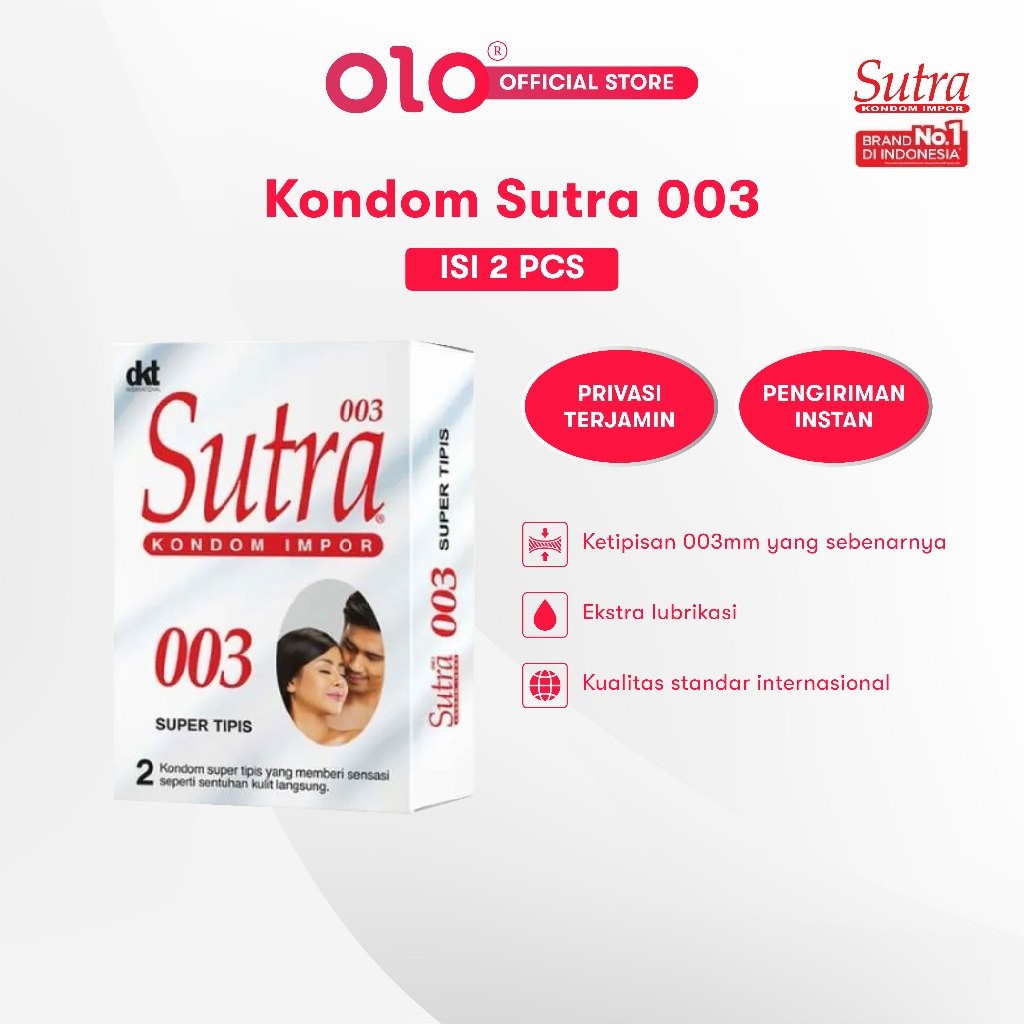 

konnnndddoooo Sutra 003 1 Box isi 2 Pcs Super Tipis Sangat Tipis Nyaman Kuat