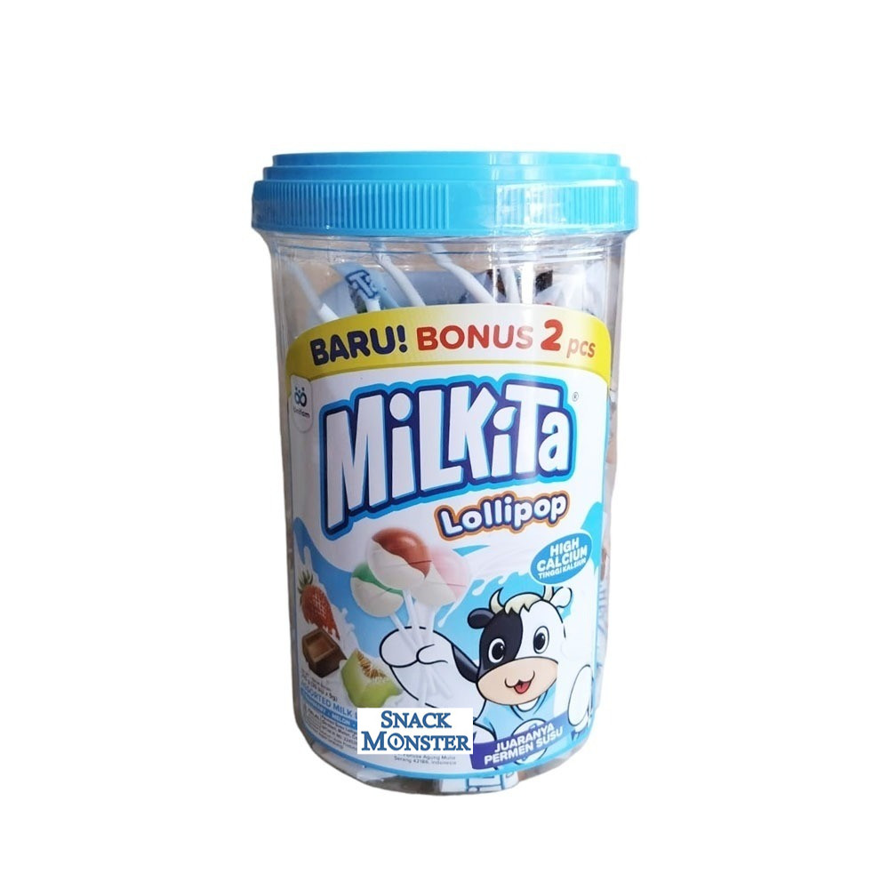 

Milkita Assorted Milk Lollipop Toples - Netto 30 pcs