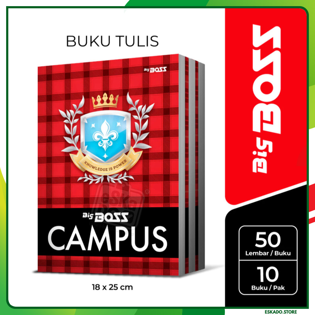 

Buku Tulis Big Boss / Bigboss Campus 50 lembar / Buku Tulis Boxy