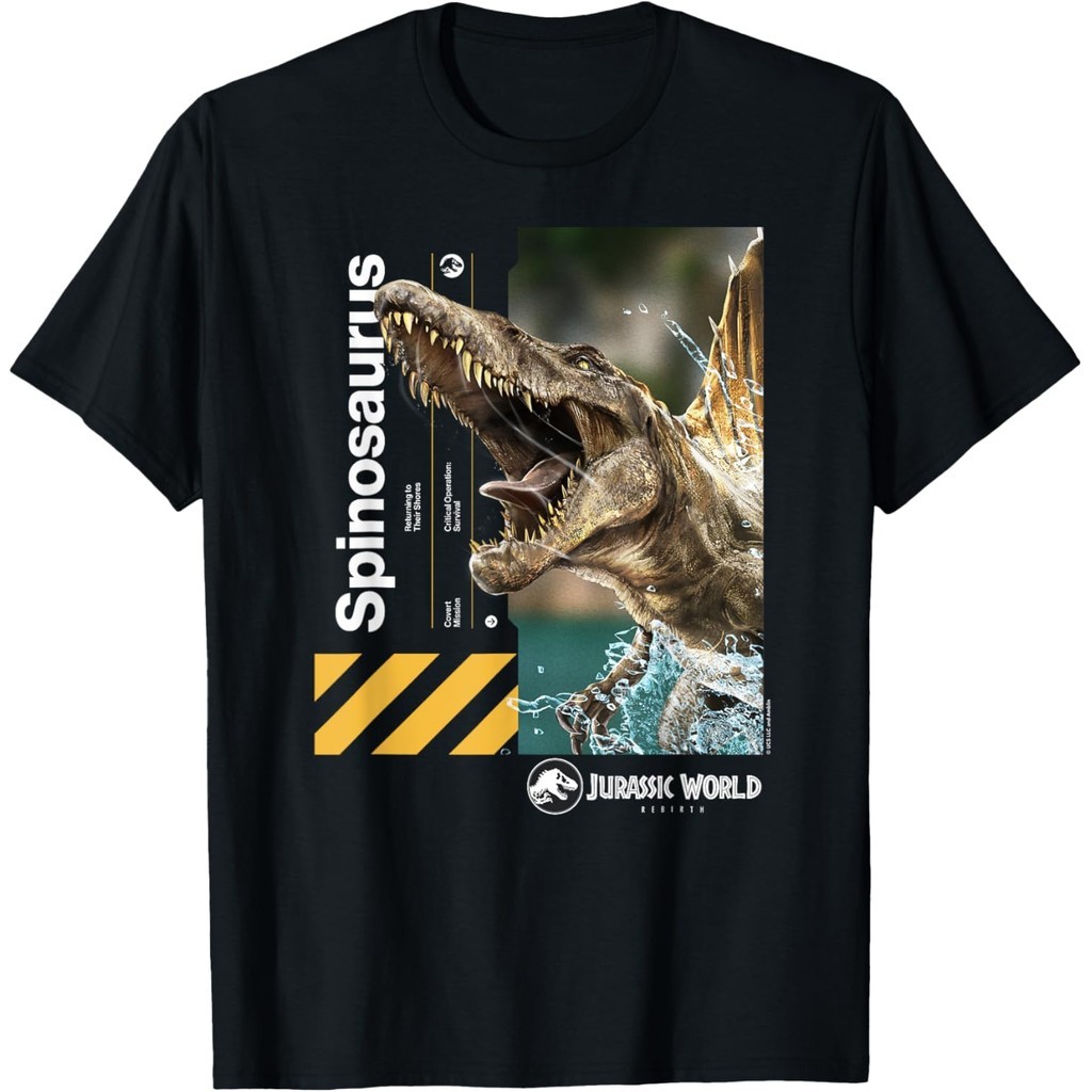 Kemeja Dewasa Jurassic World Rebirth Spinosaurus