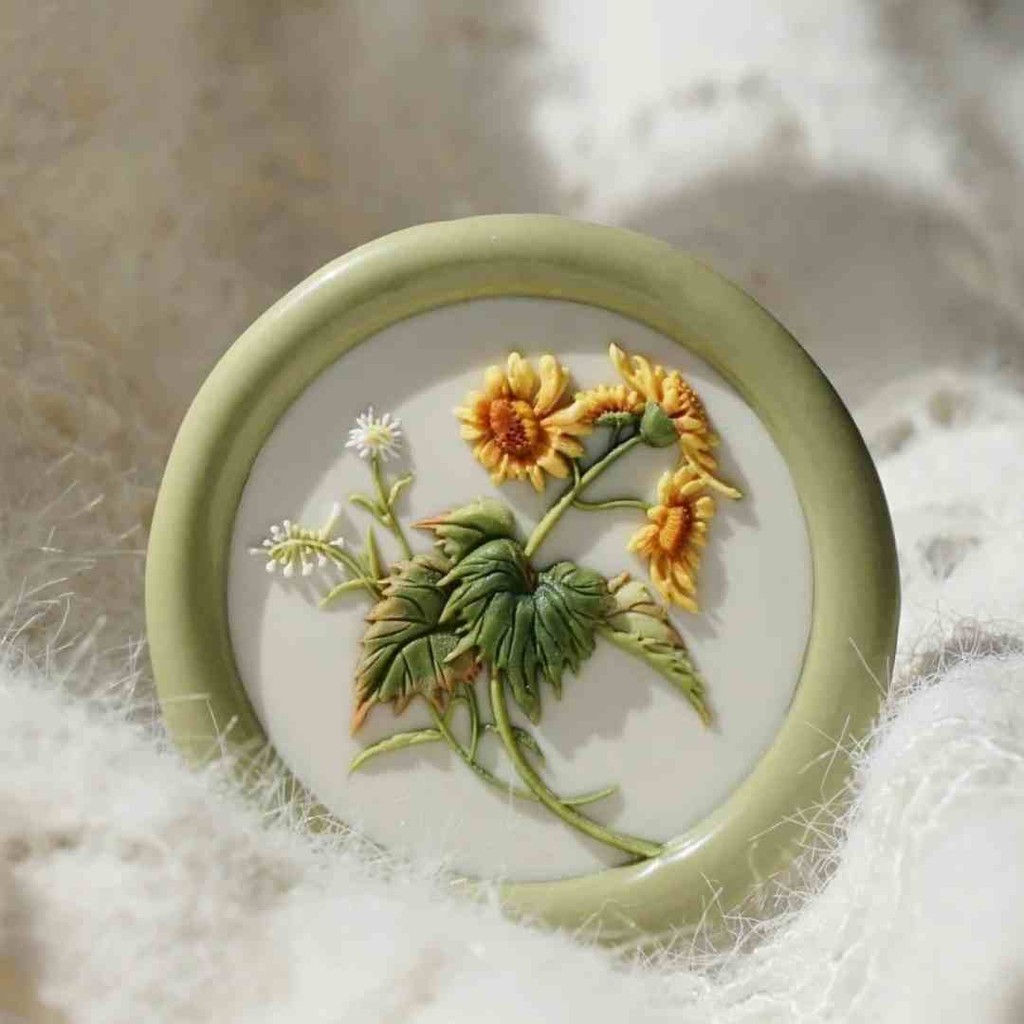 

New Fireproof Seal Head, Irregular-Shaped Relief, Multi-Layered Garden Dream, Envelope Seal, Brass Head, Stamp Toy