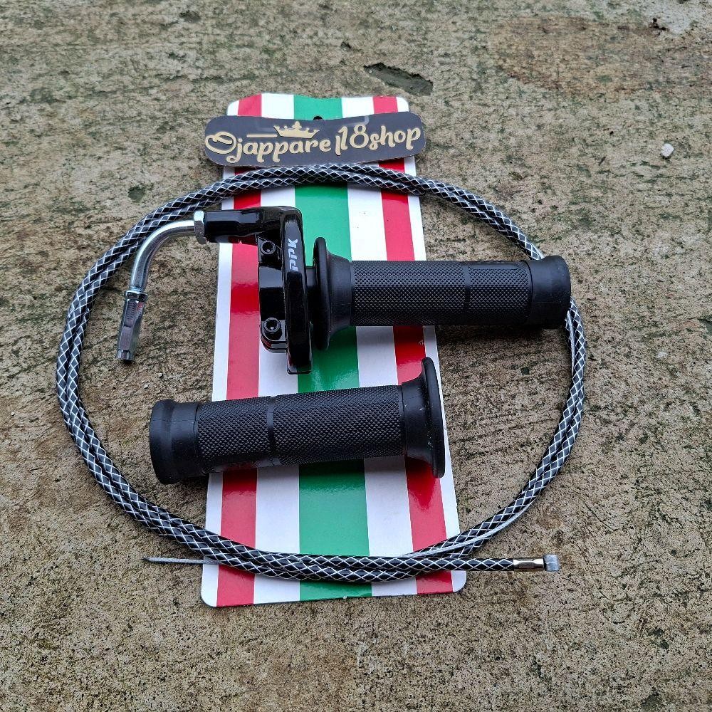 Gas Spontan 1kabel Serat 190cm Carbon Matic bebek universal