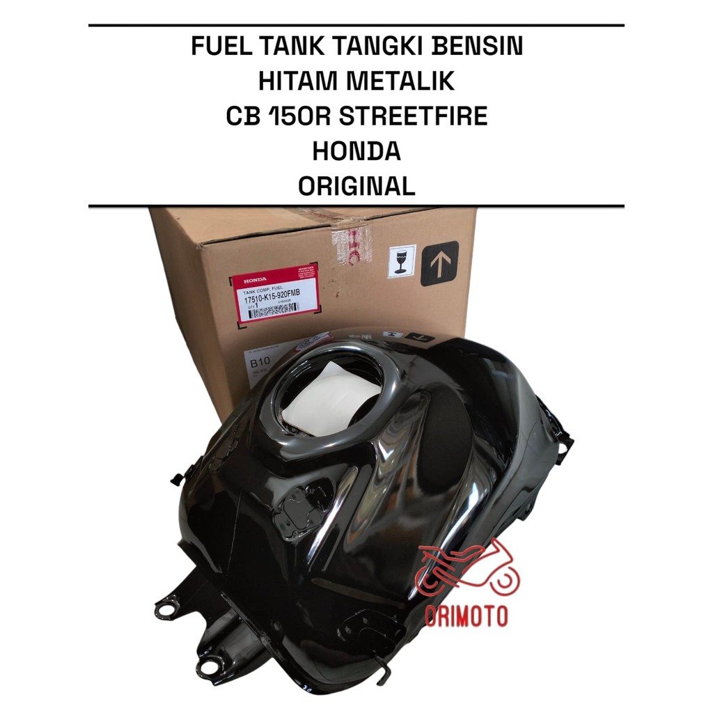 Orimoto- FUEL TANK TANGKI BENSIN HITAM METALIK CB 150R STREETFIRE HONDA 17510-K15-920FMB ORIGINAL