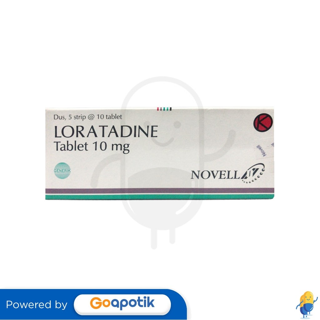 Loratadine Novell 10 Mg Box 50 Tablet